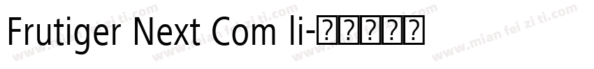 Frutiger Next Com li字体转换